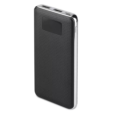 POWER BANK 10000MAH PIELE/CROM - NEGRU [1]