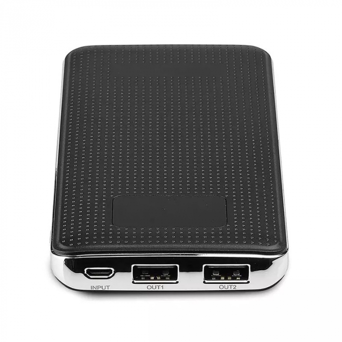 POWER BANK 10000MAH PIELE/CROM - NEGRU [6]