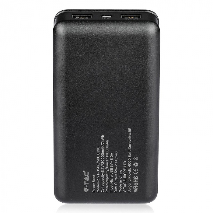 POWER BANK 20000MAH - NEGRU [4]