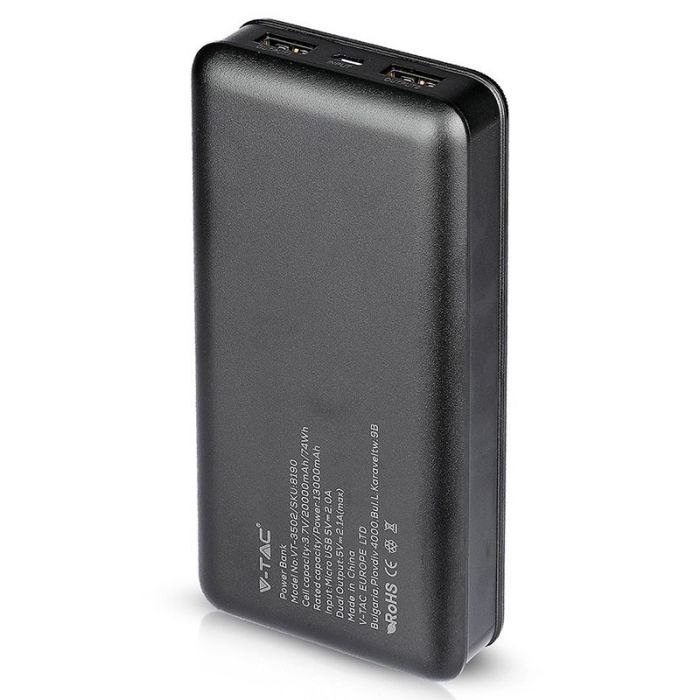 POWER BANK 20000MAH - NEGRU [5]