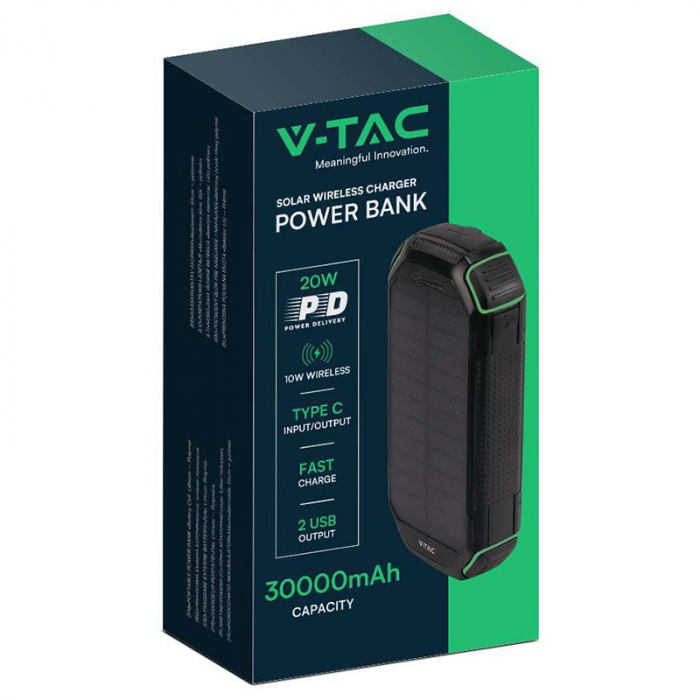 POWER BANK 30000MAH CU INCARCARE SOLARA [4]