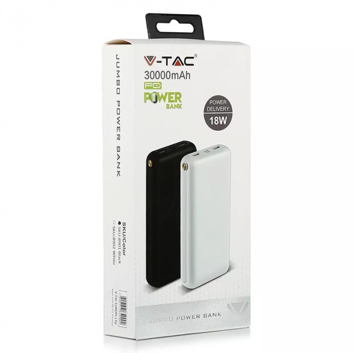 POWER BANK 30000MAH - NEGRU [7]