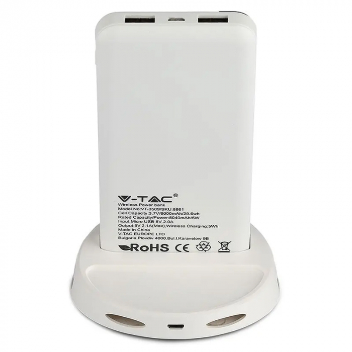 POWER BANK 8000MAH INCARCARE WIRELESS - ALB [8]