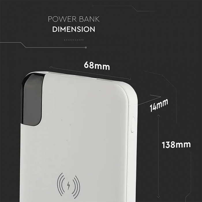 POWER BANK 8000MAH INCARCARE WIRELESS - ALB [13]