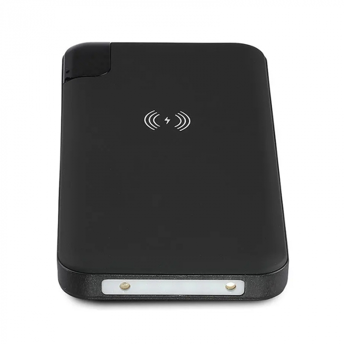 Power bank 8000mah incarcare wireless model stand negru V-tac [12]
