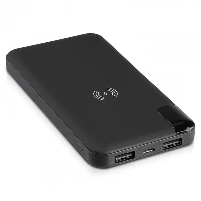 Power bank 8000mah incarcare wireless model stand negru V-tac [11]