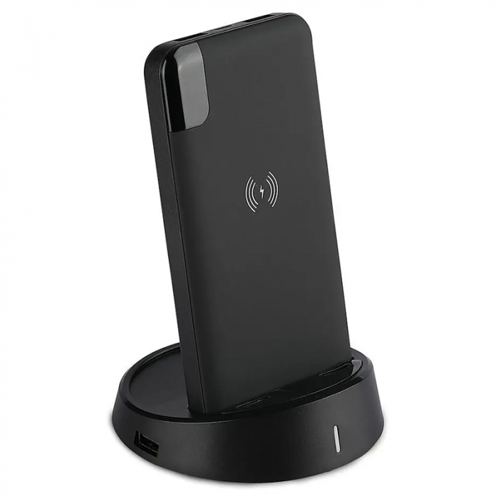 Power bank 8000mah incarcare wireless model stand negru V-tac [9]