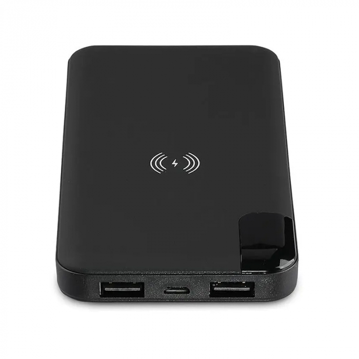 Power bank 8000mah incarcare wireless model stand negru V-tac [13]