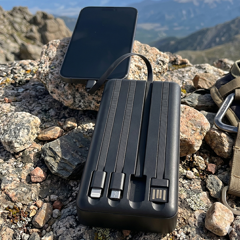 POWER BANK CU INCARCARE SOLARA 20000MAH - NEGRU [6]
