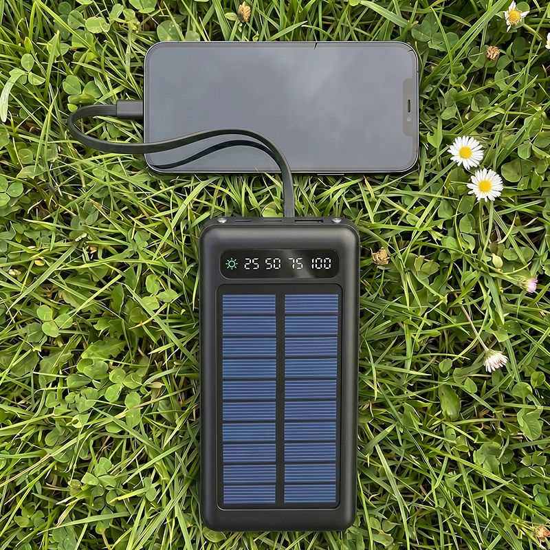 POWER BANK CU INCARCARE SOLARA 20000MAH - NEGRU [7]