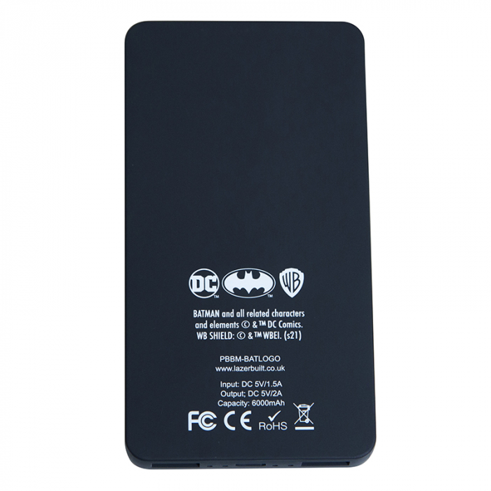 POWER BANK FAST CHARGE 6000MAH LOGO BATMAN [4]