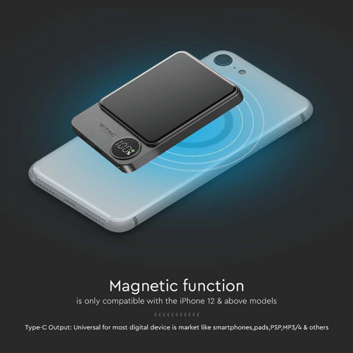 POWER BANK ULTRA SLIM 10000MAH WIRELESS FAST CHARGING [8]