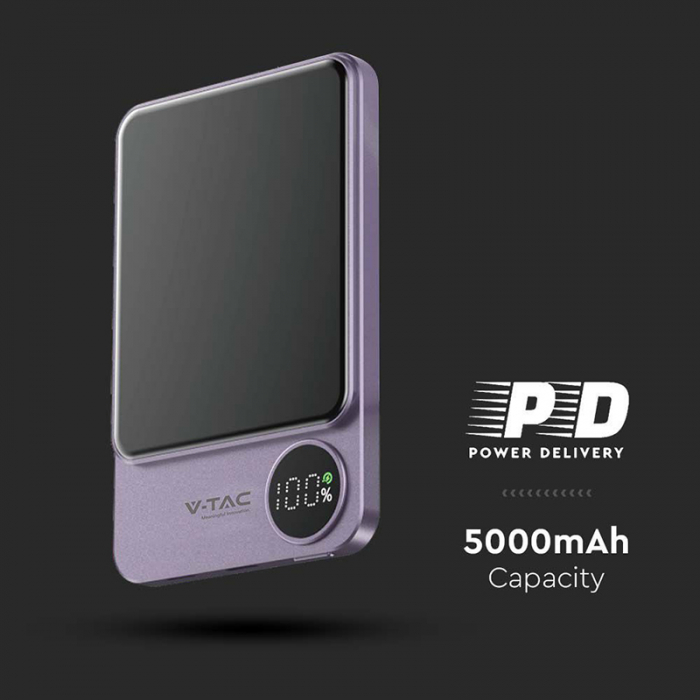 POWER BANK ULTRA SLIM 5000MAH WIRELESS FAST CHARGING [5]