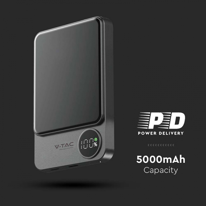 POWER BANK ULTRA SLIM 5000MAH WIRELESS FAST CHARGING [5]