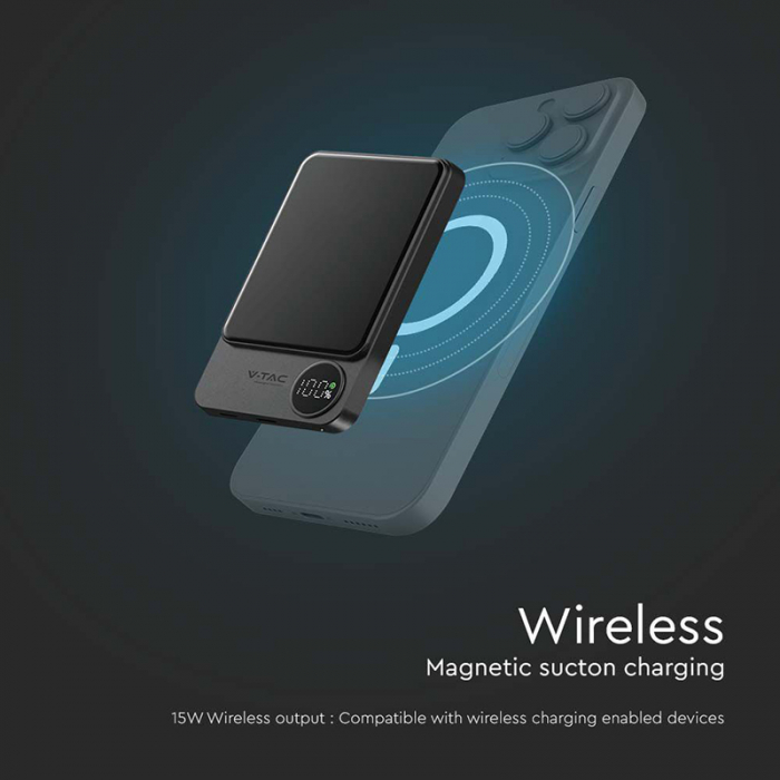 POWER BANK ULTRA SLIM 5000MAH WIRELESS FAST CHARGING [7]