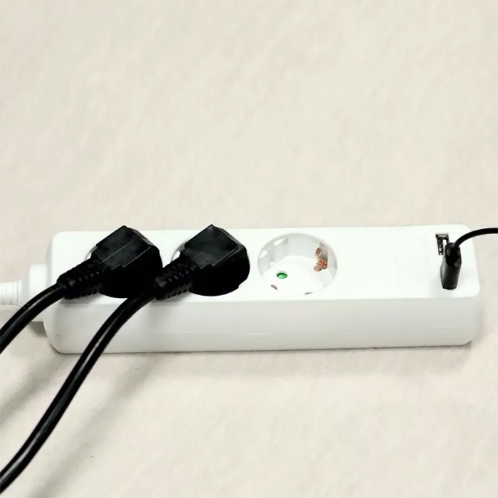 PRELUNGITOR 3 CAI + 2USB 5M(3G1.5MM2) ALB [6]