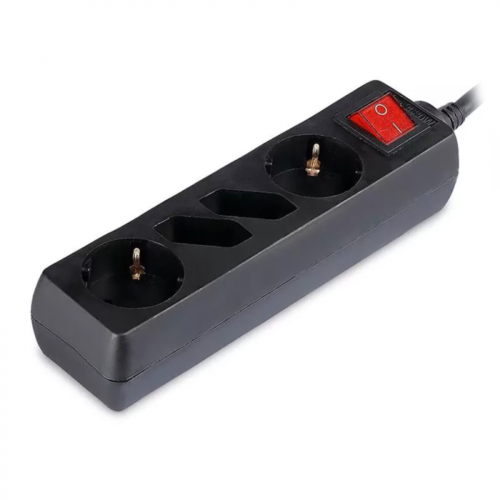 PRELUNGITOR 4 CAI CU INTRERUPATOR 1.5M( 3G1.5MM2) NEGRU [3]