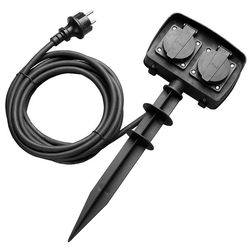 PRELUNGITOR IP44 CU TARUS 2 CAI 1.5M(3G1.5MM2 - NEGRU [4]