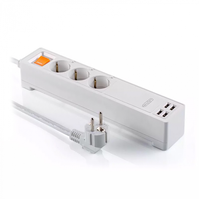PRELUNGITOR SMART 1.8M 3CAI + 4USB 5A 3500W MAX [3]