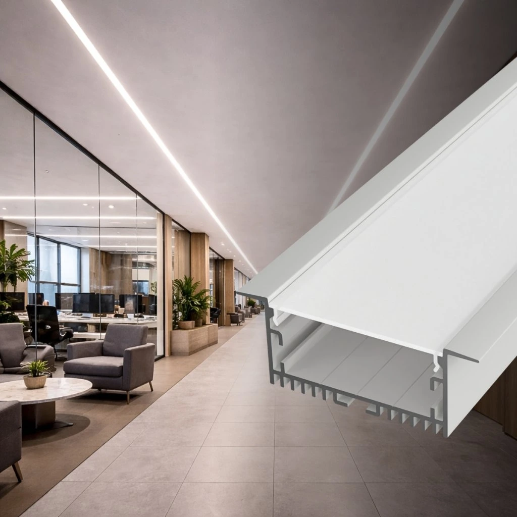 Profil banda led cu cleme pentru rigips, 40mm/2m, montaj incastrat [5]