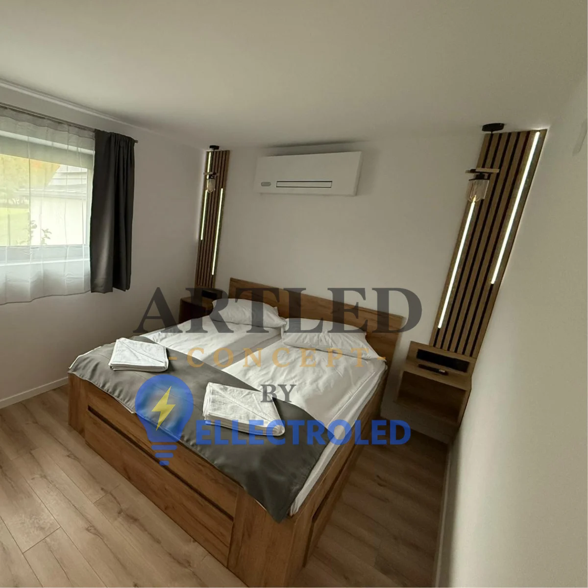 Profil Aluminiu Aplicat pentru Bandă LED, 2m, 15.55mm x 5.9mm, capac mat, corp argintiu [7]