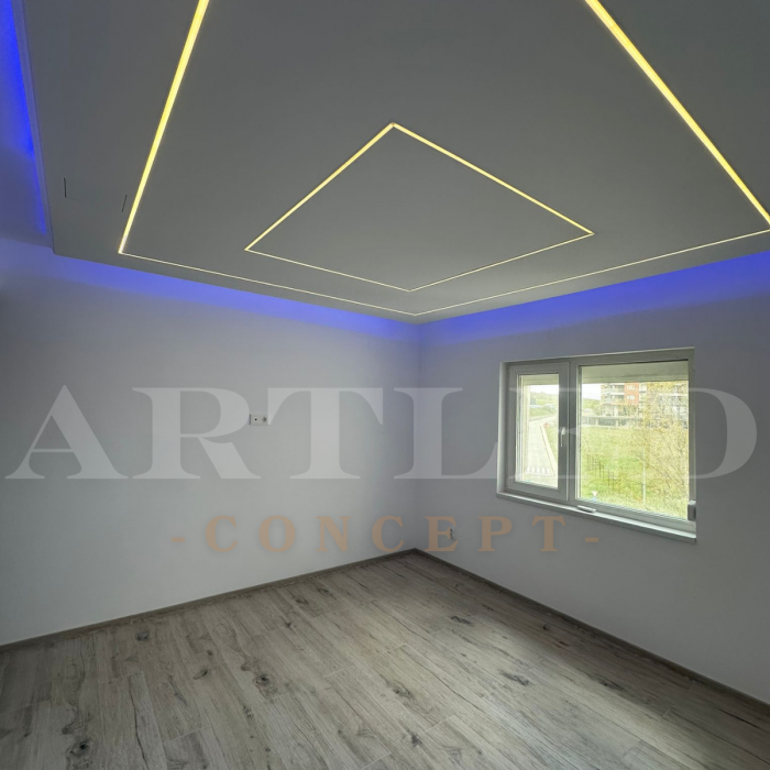 Profil Aluminiu Încastrat Bandă LED, Alb, 2m, 24.7x7mm – V-TAC 3368 [3]