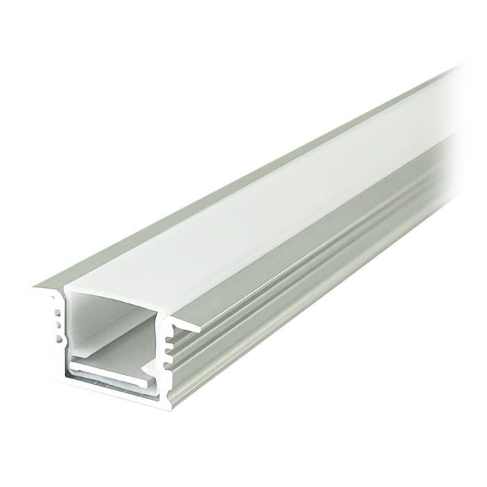 PROFIL ALUMINIU PENTRU BANDA LED 2M 17MM X 14MM - ARGINTIU [2]