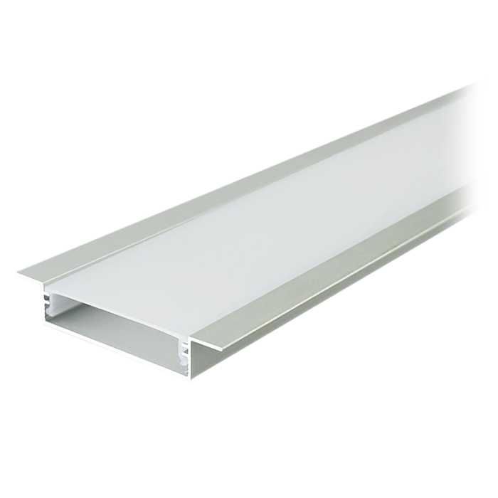 PROFIL ALUMINIU PENTRU BANDA LED 2M 40MM X 10MM - ARGINTIU [2]