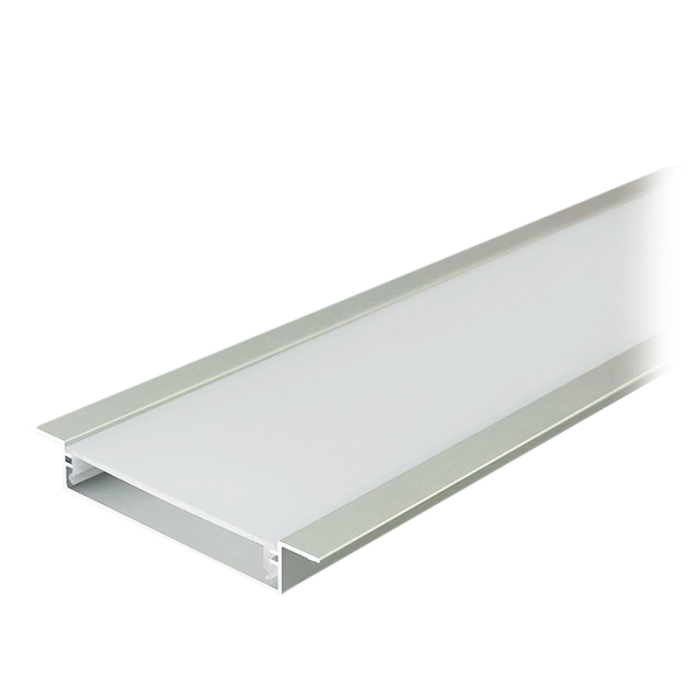 PROFIL ALUMINIU PENTRU BANDA LED 2M 50MM X 10MM - ARGINTIU [2]