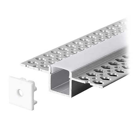 Profil banda led din aluminiu, ingust,  pentru rigips, incastrat, lungime 2 metri, V-TAC [1]