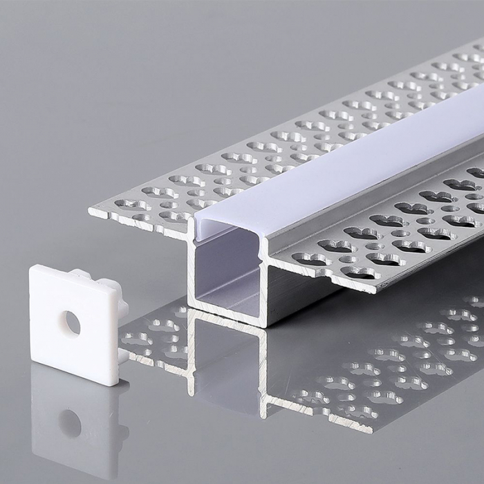 Profil banda led din aluminiu, ingust,  pentru rigips, incastrat, lungime 2 metri, V-TAC [4]