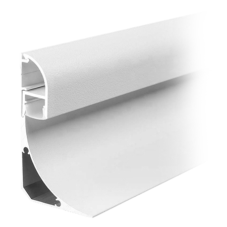 Profil Aluminiu Aplicat pentru Bandă LED, 2m, 60mm x 36mm, capac mat, corp argintiu, V-TAC, 23180 [1]