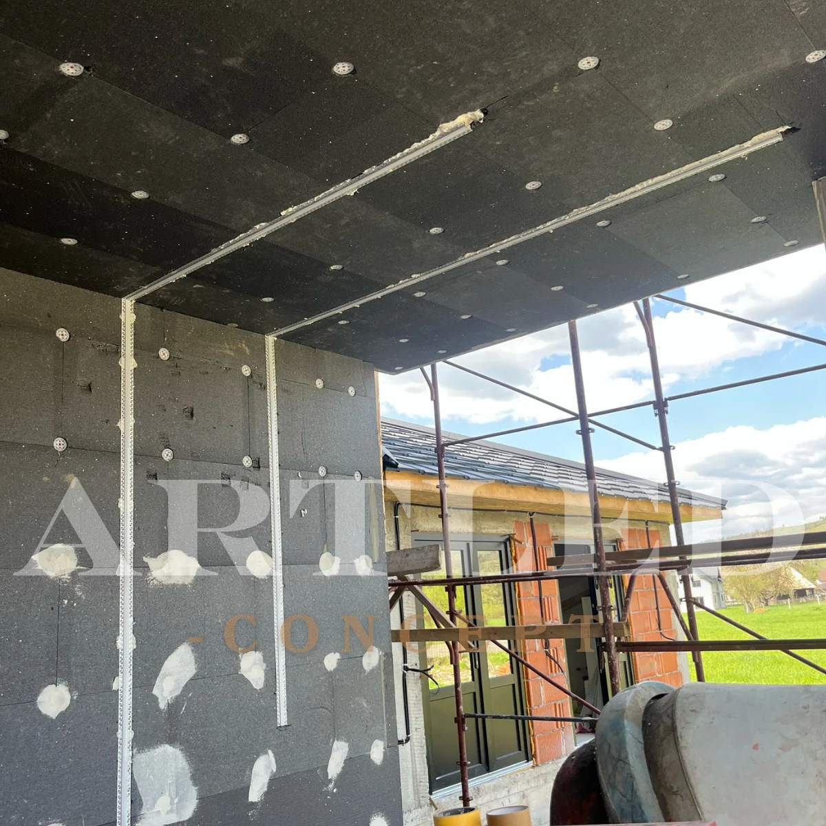 Profil banda led pentru rigips/tencuiala/sub decorativa, 20mm/2m, montaj incastrat [11]