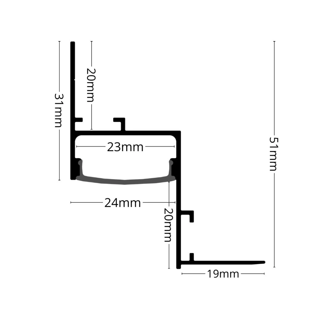 Profil banda led SHADOW GAP [3]