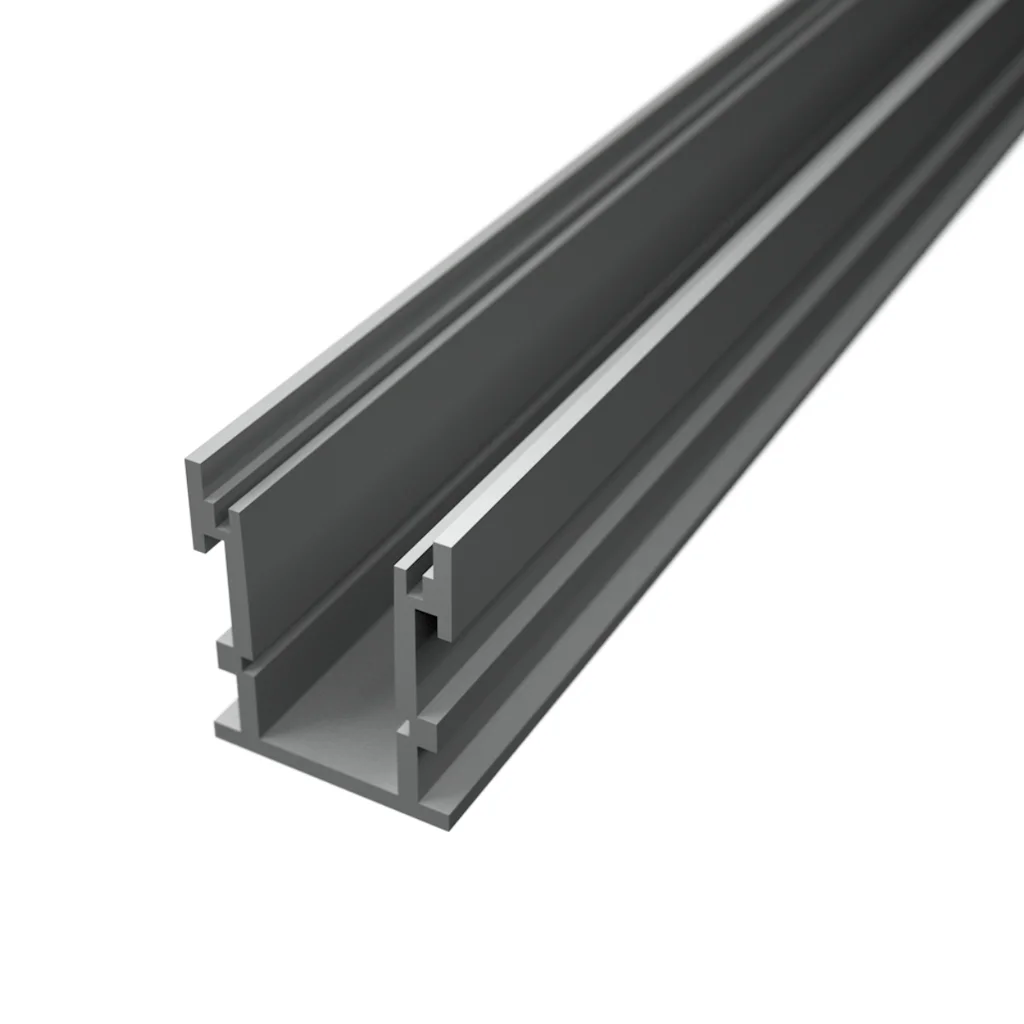 Profil LED aluminiu pardoseală 2m pentru bandă LED, rezistent trafic, 21.8mm x 25.8mm [3]