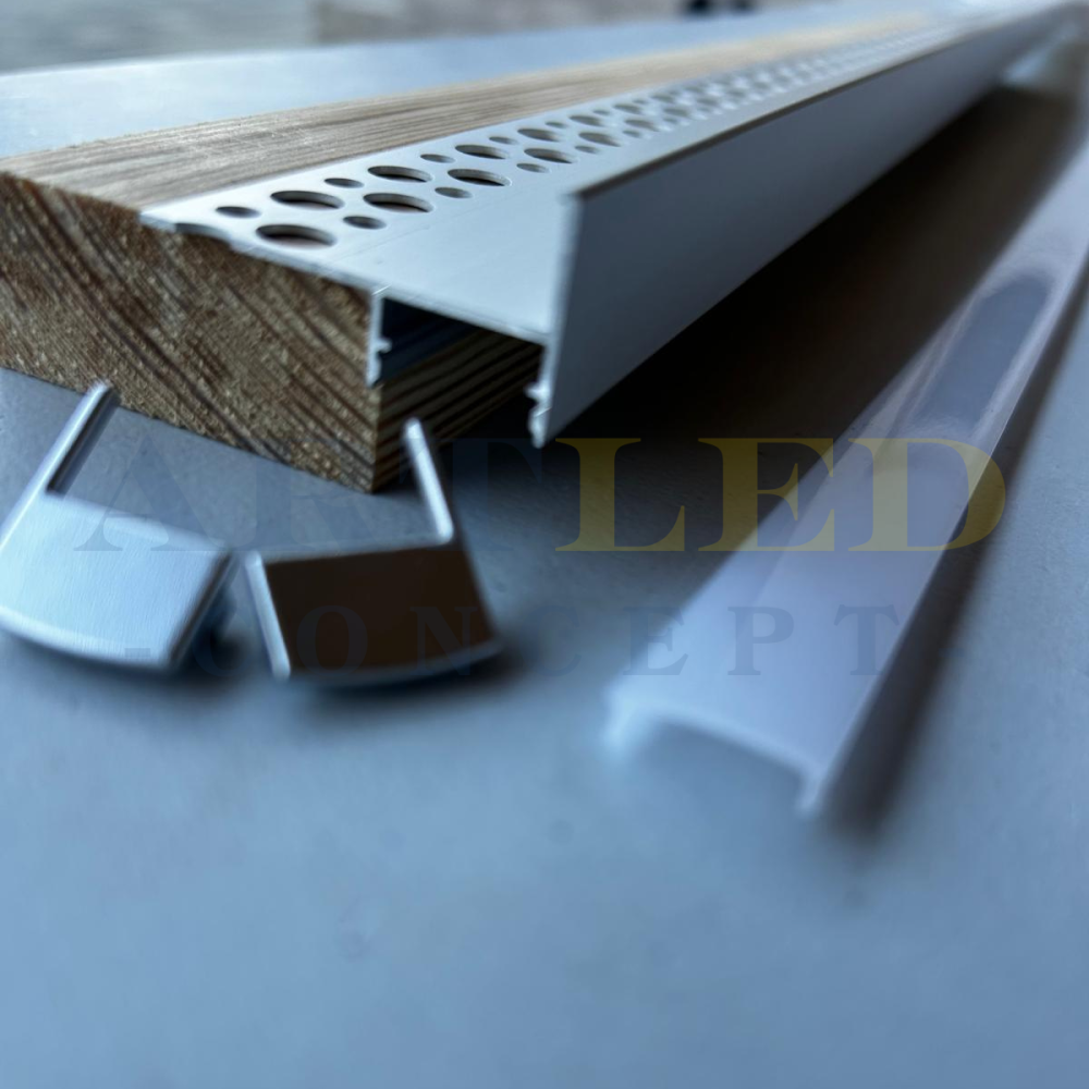 Profil LED aluminiu pentru trepte scări gresie 2metri [8]