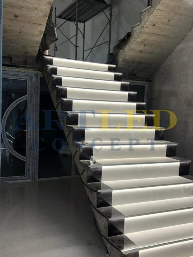 Profil LED aluminiu pentru trepte scări gresie 2metri [7]