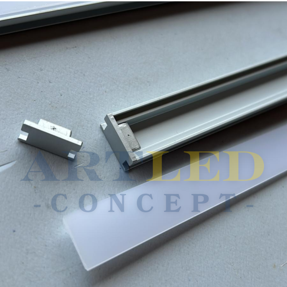 Profil LED încastrat pardoseală 2m aluminiu [2]