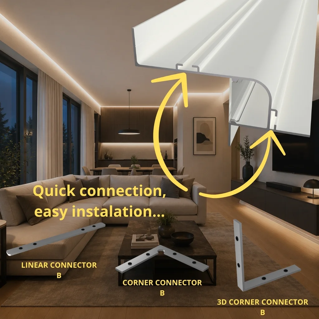 Profil led SHADOW GAP scafa 2 metri [5]