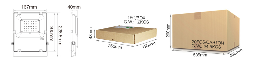 Proiector LED RGB+CCT 30W IP65 [3]