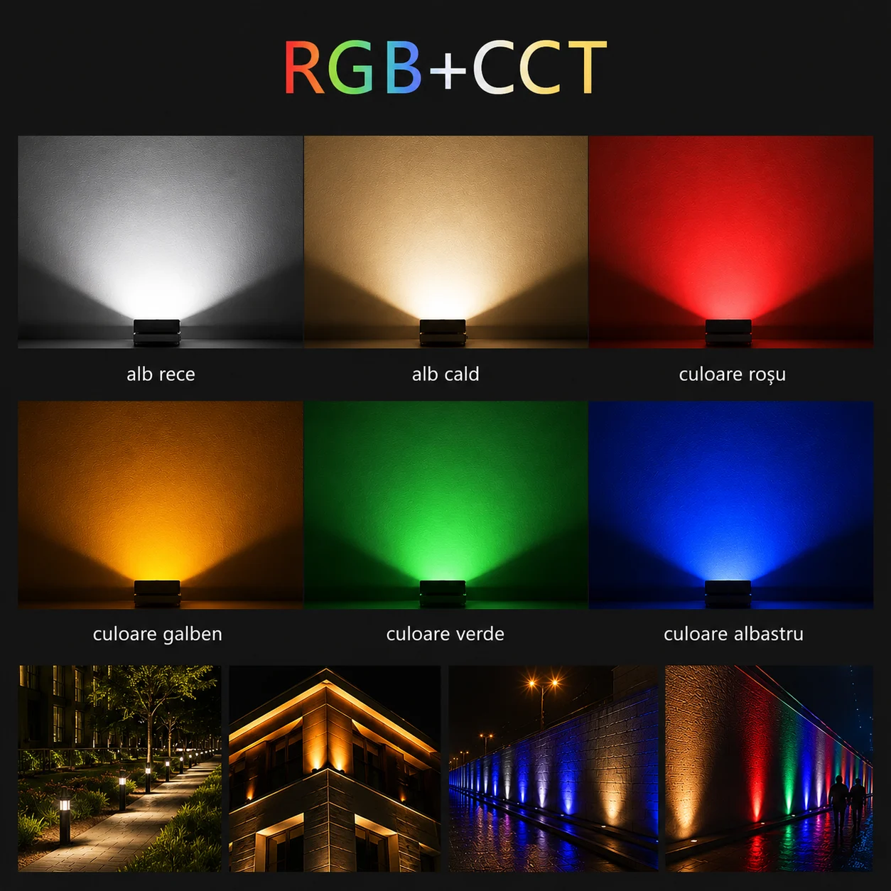 Proiector LED RGB+CCT 50W IP65 [2]