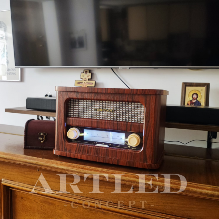 Radio Retro Lemn, FM, Bluetooth, Acumulator, Madison [2]