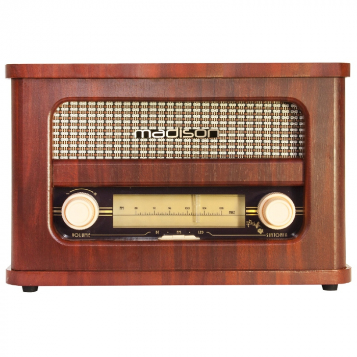 Radio Retro Lemn, FM, Bluetooth, Acumulator, Madison [4]