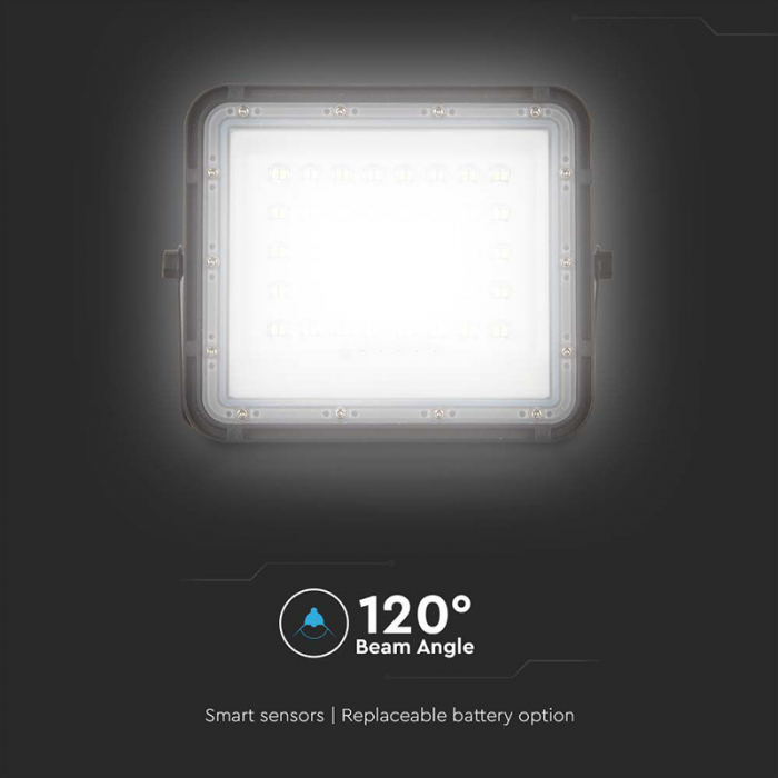 REFLECTOR CU INCARCARE SOLARA 10W 800LM 4000K - NEGRU [13]