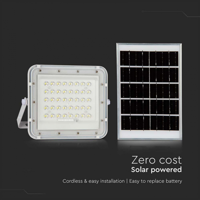 REFLECTOR CU INCARCARE SOLARA 10W 800LM 6400K - ALB [15]