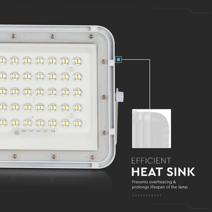 REFLECTOR CU INCARCARE SOLARA 10W 800LM 6400K - ALB [14]
