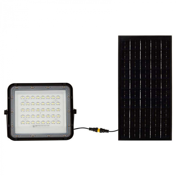 REFLECTOR CU INCARCARE SOLARA 10W 800LM 6400K - NEGRU [2]