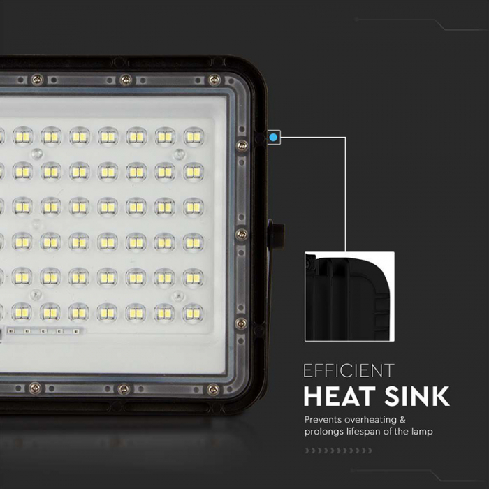 REFLECTOR CU INCARCARE SOLARA 15W 1200LM 4000K - NEGRU [14]