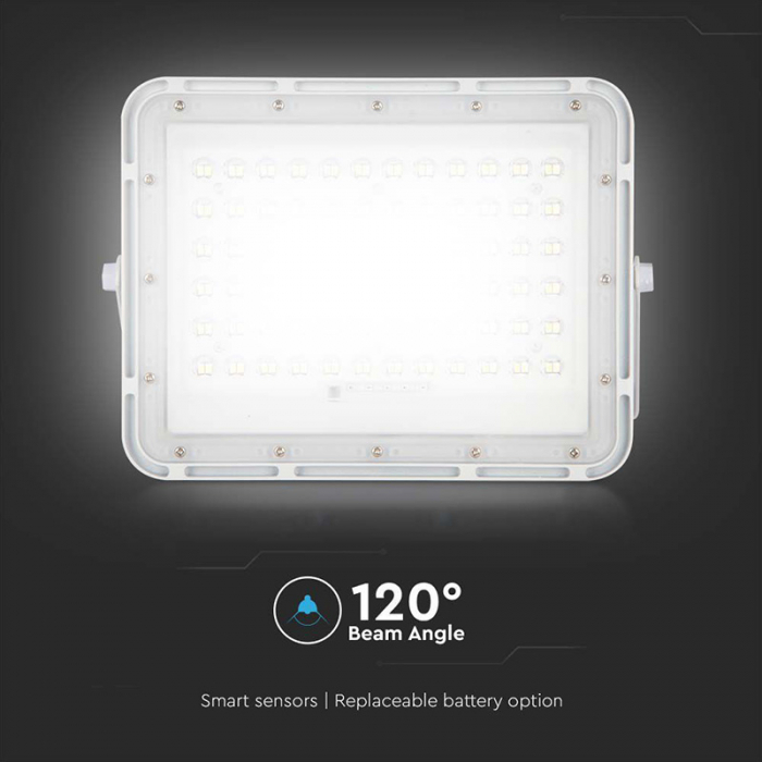 REFLECTOR CU INCARCARE SOLARA 15W 1200LM 6400K - ALB [13]