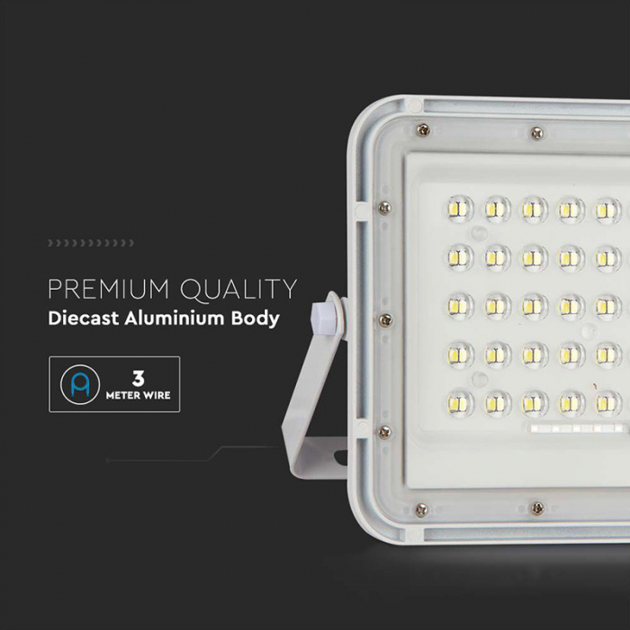 REFLECTOR CU INCARCARE SOLARA 15W 1200LM 6400K - ALB [11]